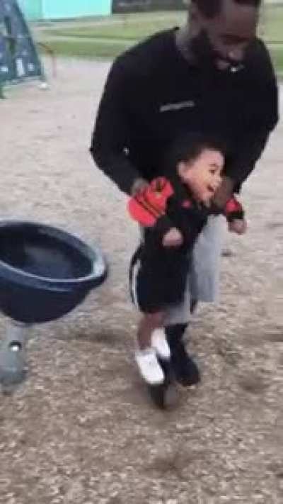 When you leave Daddy with the kid