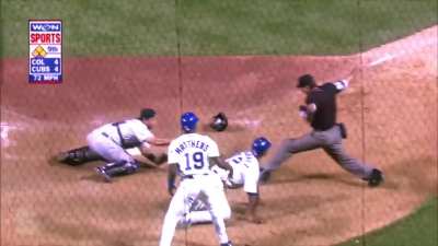 (COL@CHC, 8/7/2001) One of the wackiest walk-offs in recent history