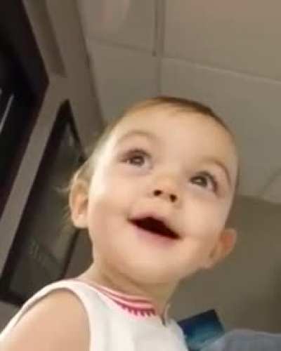 Baby discovers echo for the first time.