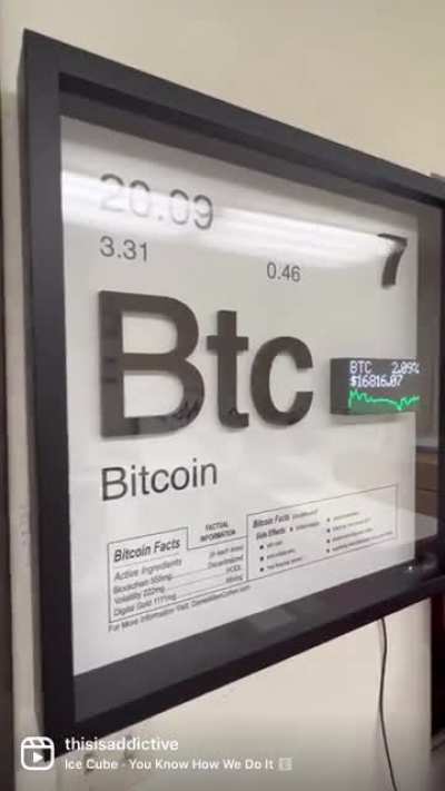 Too soon?? New Bitcoin piece features a live ticker. @danielallencohen