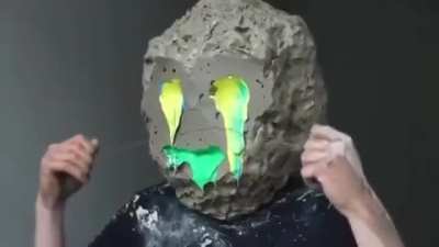Creepy clay man