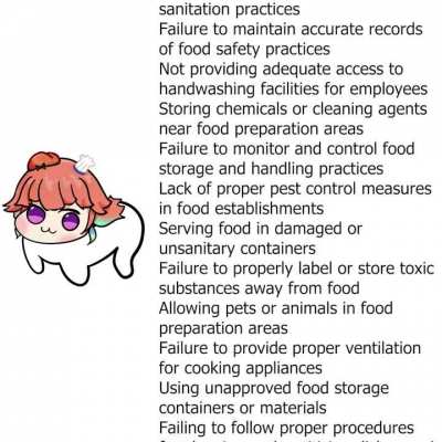 food and health safety violations