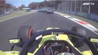Daniel Ricciardo Onboard - Overtake on Max Verstappen on the grass, Pass on Bottas at Ascari and a Radio 