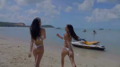on the beach