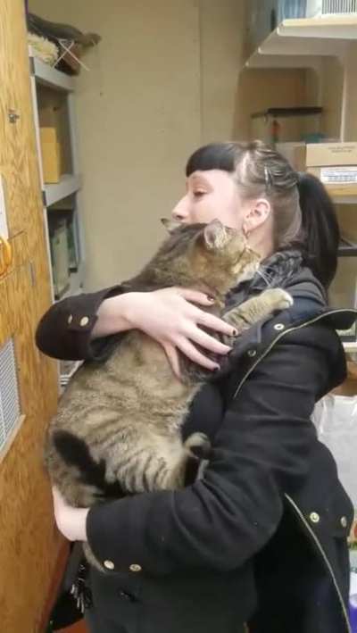 Lucky human being adopted. Instantly!
