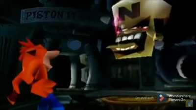Kaos laughing evilly with a bunch of other classic villains as well as some other characters