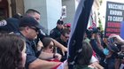 Trump's brainwashed Nazi mob trying to storm another capitol. This is like a scene out of Germany's Weimar republic, before the Nazis seized power. And just imagine if this was black people acting like this.