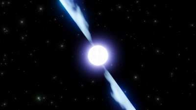 I created a (mostly) scientifically accurate render of a neutron star for a project