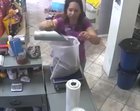 Robbery in progress