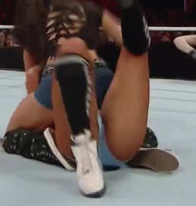 Little AJ mounts and pummels Nikki