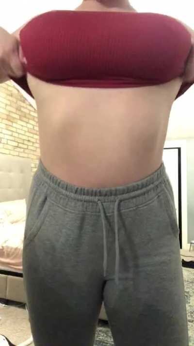 [drop] can you hold these up for me?