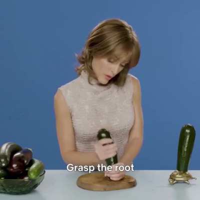 Gillian Anderson giving a handjob to zucchini always gets me going