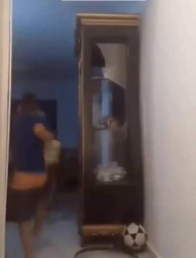 Kid ran for his life.
