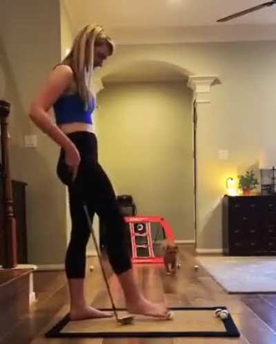 Cat fielding!!