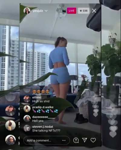 Yams in blue shorts