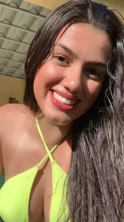 Yellow Thong Bikini