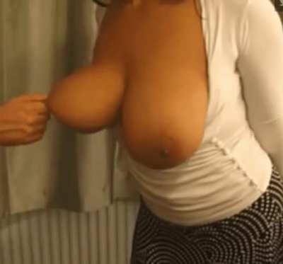 Casual nipple pinch