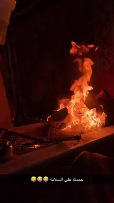 if I pour a flammable liquid straight into the fire?