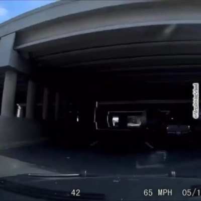 Pickup truck driver does a hit and run