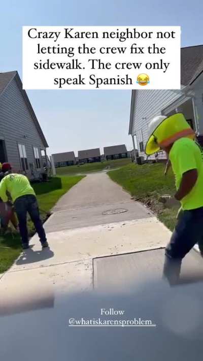 Border (sidewalk) Karen