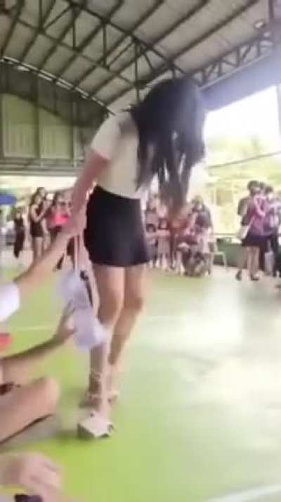 Cartwheel in heels!