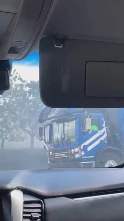 Burning garbage