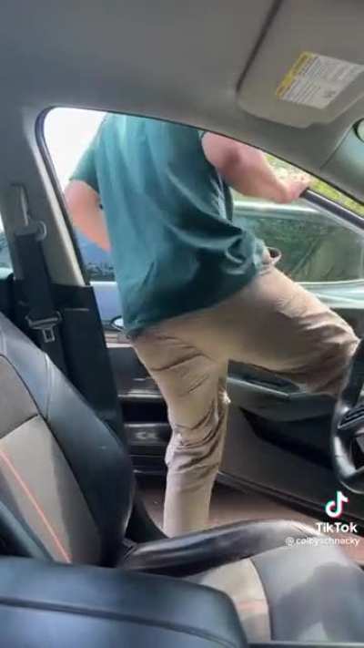 its butt first right?