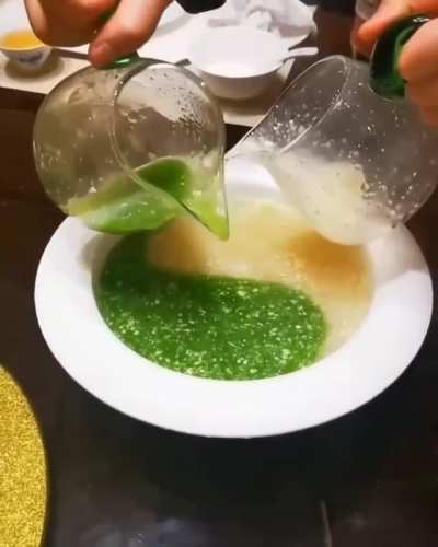 Pouring this soup