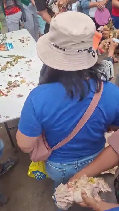Lechon open, lechon gone.