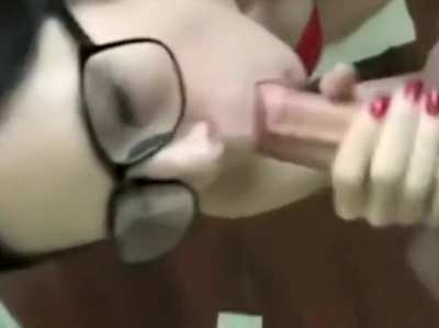 Cum on glasses