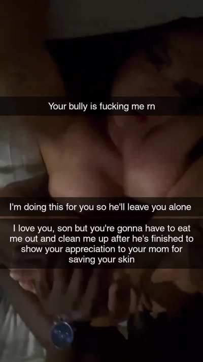 You gotta show appreciation to your mom for saving you from your bully