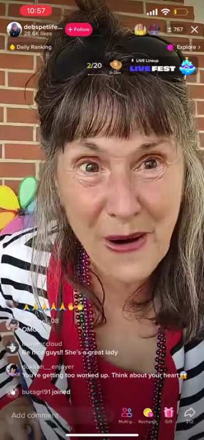 if this lady isn’t on something then I’m Jesus Christ