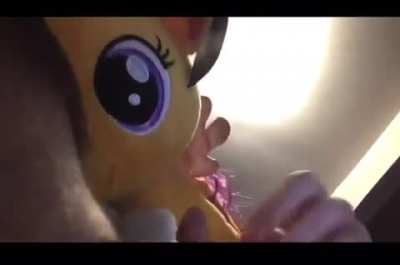grown ass man making a pony tuck him in a bed with ai generated voice for the pony (ik it sounds like satire, its not. the guys twitter account is filled with mlp shit)