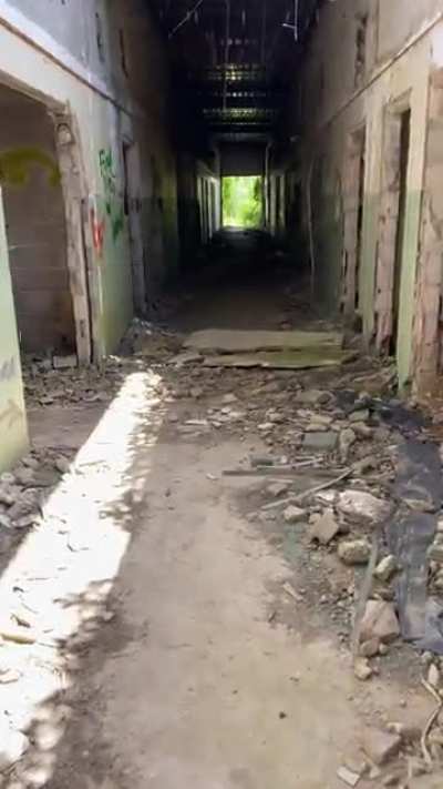 Clip of me exploring an abandoned naval hospital