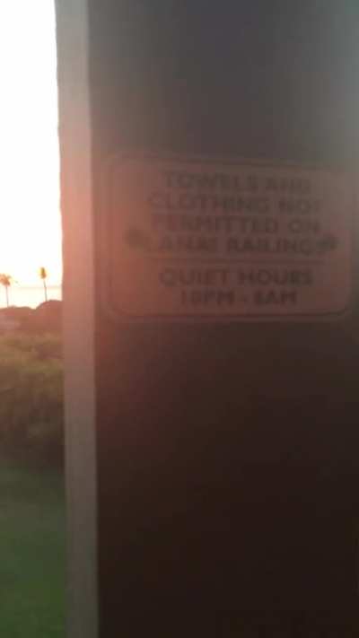 Quiet hours