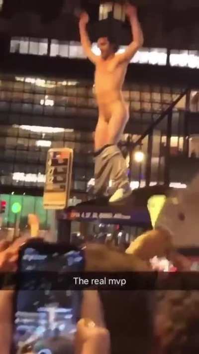 I’m not even sure he can be arrested for public nudity