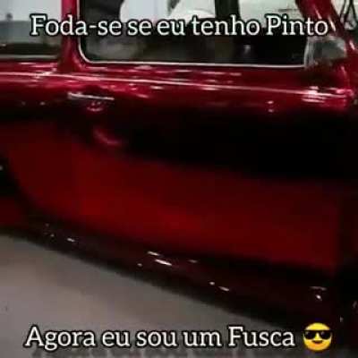 Sou um fusquinha vrum vrum