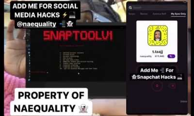 Anyone here need a Snapchat hacked? From Account Recovery, Memories & My Eyes Only Pulling Hit me on Snapchat >> “Naeq<wbr>ualit<wbr>y” on send me a DM📥‼️