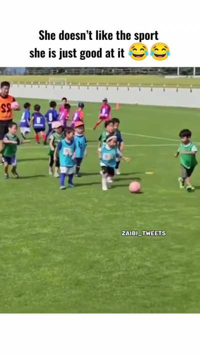 She didn't choose football, football choose her. 