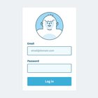 Animated login avatar