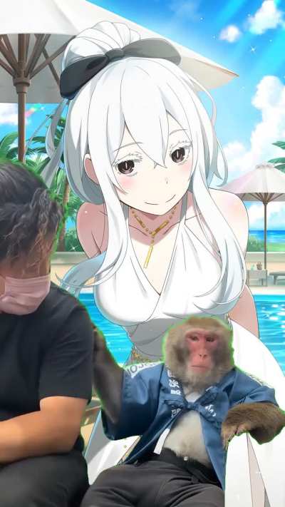 my monkey comforting me when i realize i will never have this
