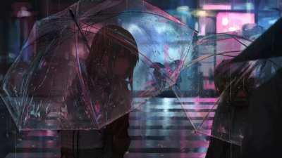 anime rain