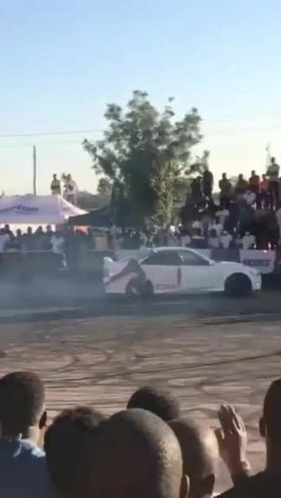 Car drives into crowd