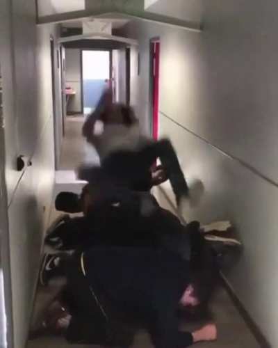 what could go wrong vaulting over his mates?