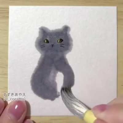 Рисуем котика вместе