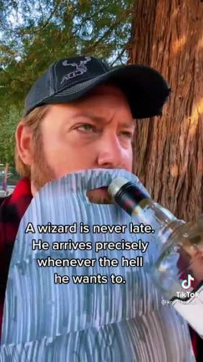 A wizard is never late!