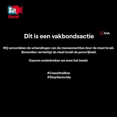 Belgian public television cut Israel's Eurovision song and shared the message 'Stop the genocide' 