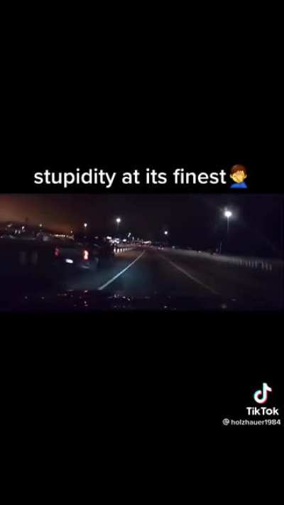 Idiot changes lanes last minute and causes a car crash…