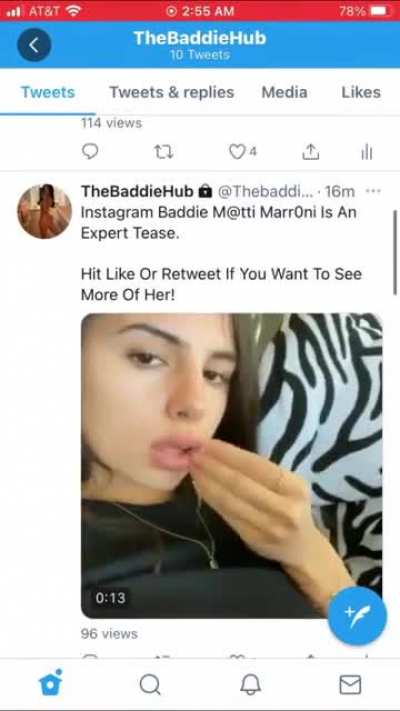 Instagram Baddie M@tti Marr0ni Loves Playing In The Shower! Twitt<wbr>er:@t<wbr>hebad<wbr>diehu<wbr>b