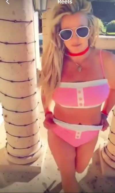 Pink swimsuit